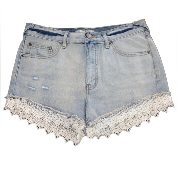 Free People Lacey Denim Cutoff Shorts - Picture 2 of 8